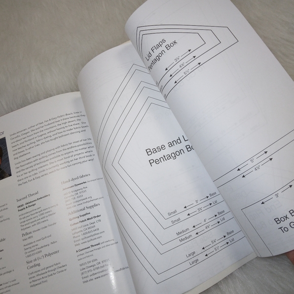 BOOK Fun Fast & Easy Fabric Boxes by Linda Johansen - Picture 7 of 8